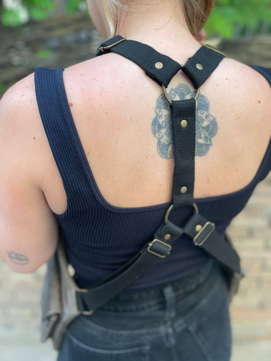 PISTOLERA DE PIEL "CARGO GRIS"