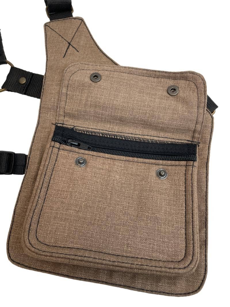 PISTOLERA TELA CARGO "MARRÓN LINO"