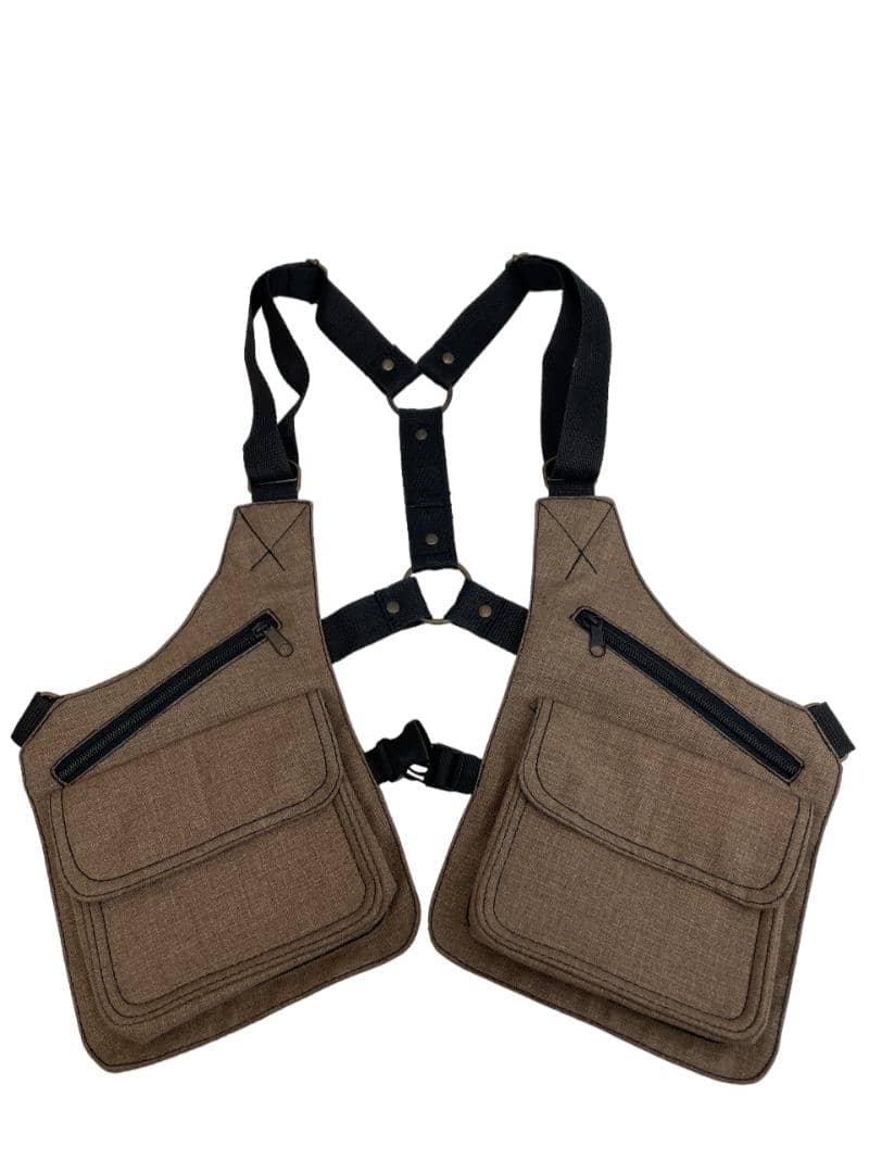 PISTOLERA TELA CARGO "MARRÓN LINO"