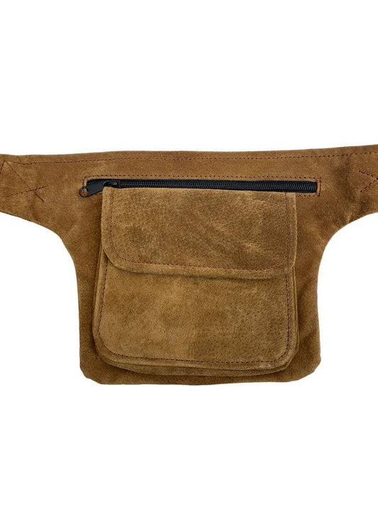 RIÑONERA DE PIEL CUADRADA "CARPINCHO"