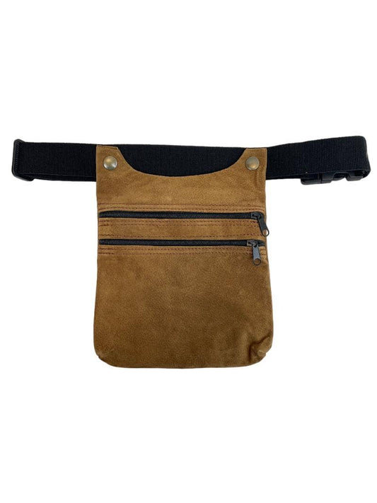 RIÑONERA DE PIEL "DOS BOTONES CARPINCHO"