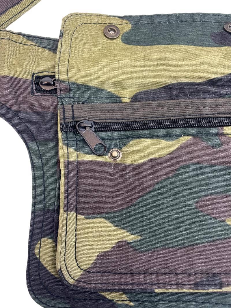 RIÑONERA TELA "CUADRADA CAMUFLAJE"