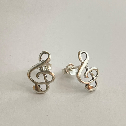 PENDIENTES PLATA CLAVE DE SOL