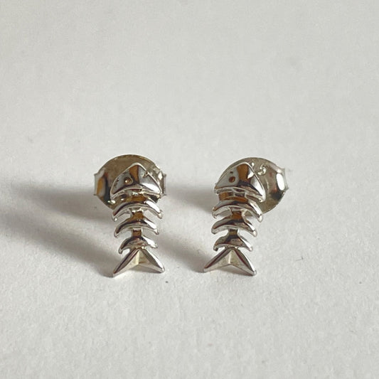 PENDIENTES PLATA ESPINA DE PEZ