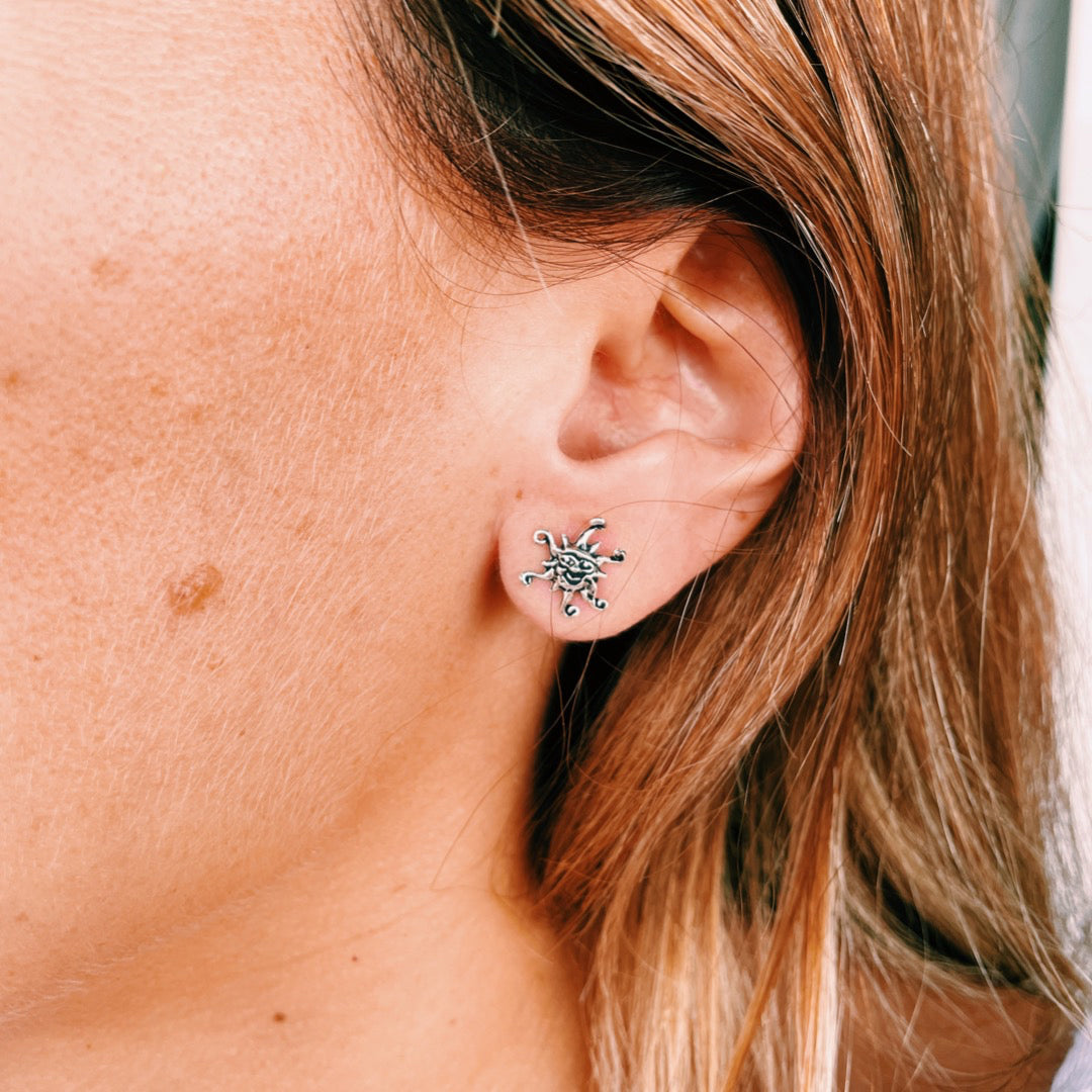 PENDIENTES PLATA SOL