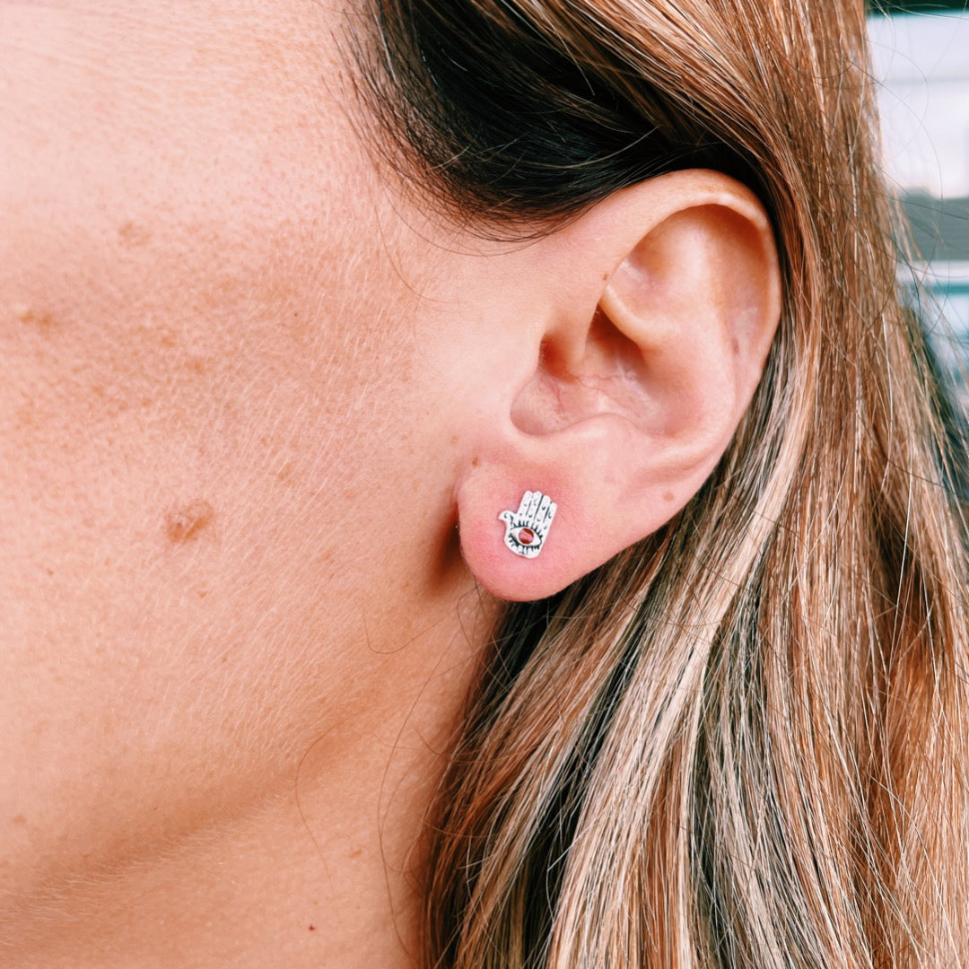 PENDIENTES PLATA MANO DE FÁTIMA