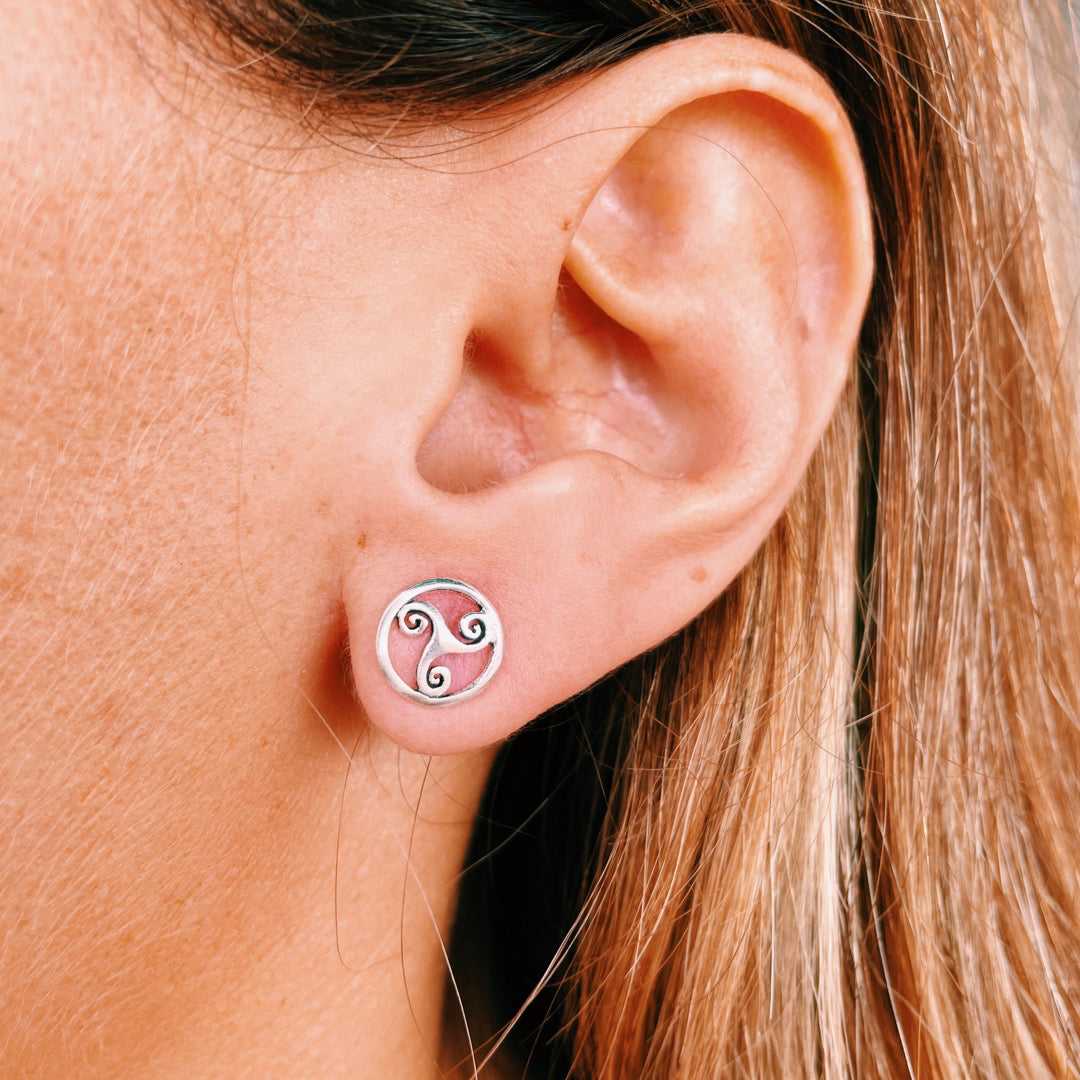 PENDIENTES PLATA TRISQUEL