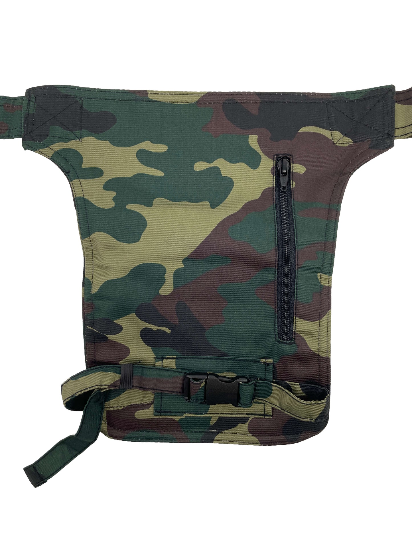 Parte trasera en riñonera de pierna con estampado de camuflaje