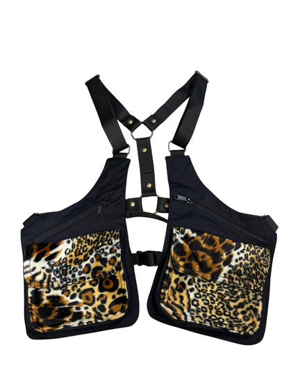 PISTOLERA DE TELA "CARGO LEOPARDO"