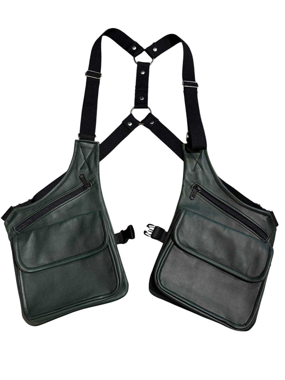 PISTOLERA DE PIEL "CARGO VERDE"