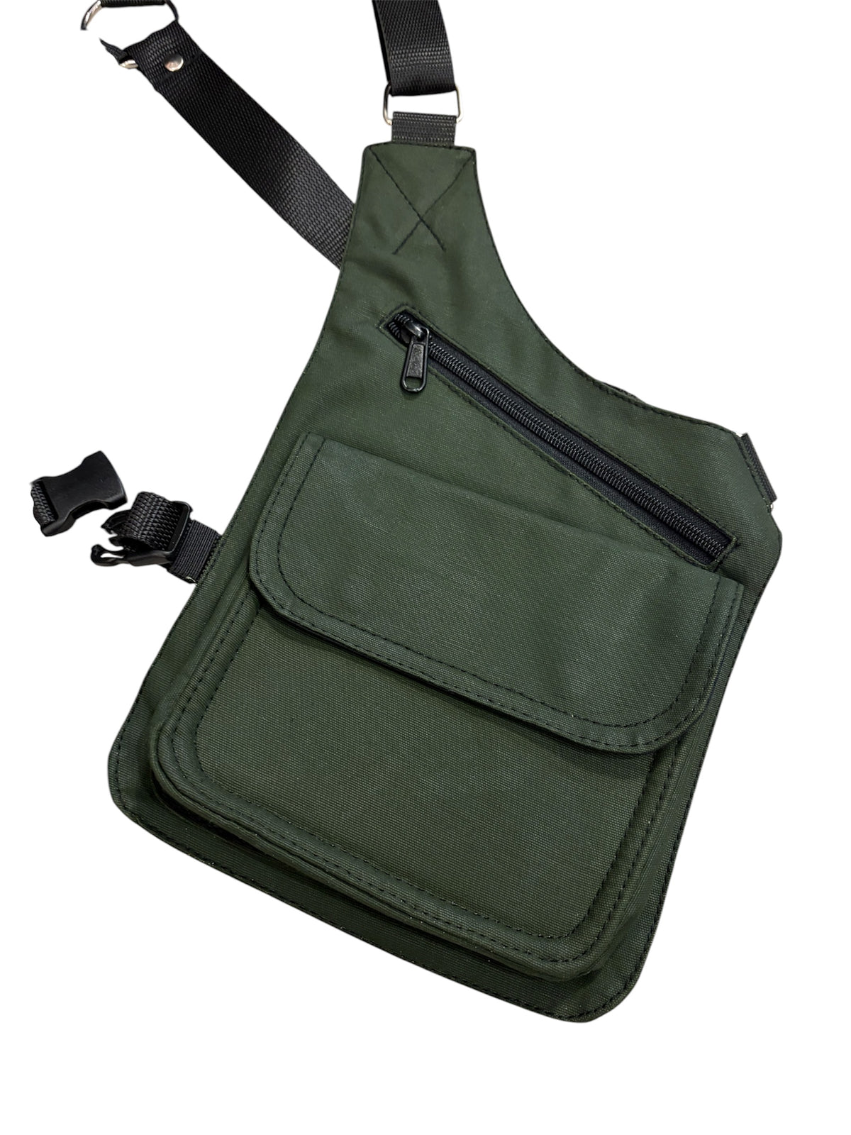 PISTOLERA DE TELA "CARGO ENGRASADA VERDE"