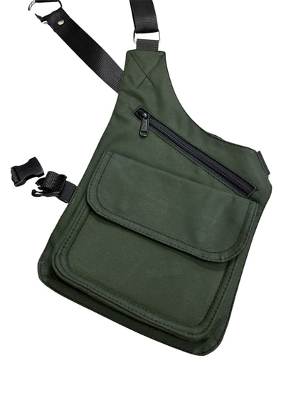 PISTOLERA DE TELA "CARGO ENGRASADA VERDE"