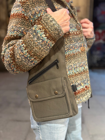 PISTOLERA DE TELA "CARGO CAQUI"